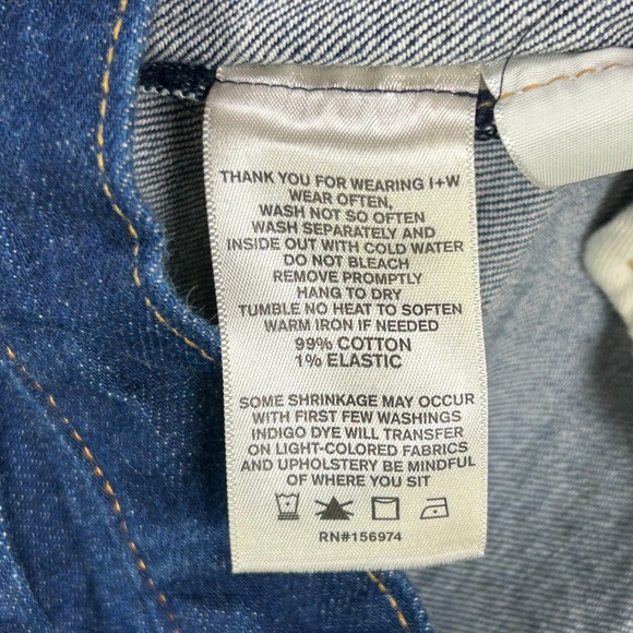 Imogene and Willie Catherine Selvedge Denim Jean Indigo High Rise Womens 33 - Picture 11 of 16